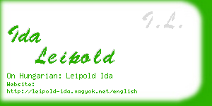 ida leipold business card